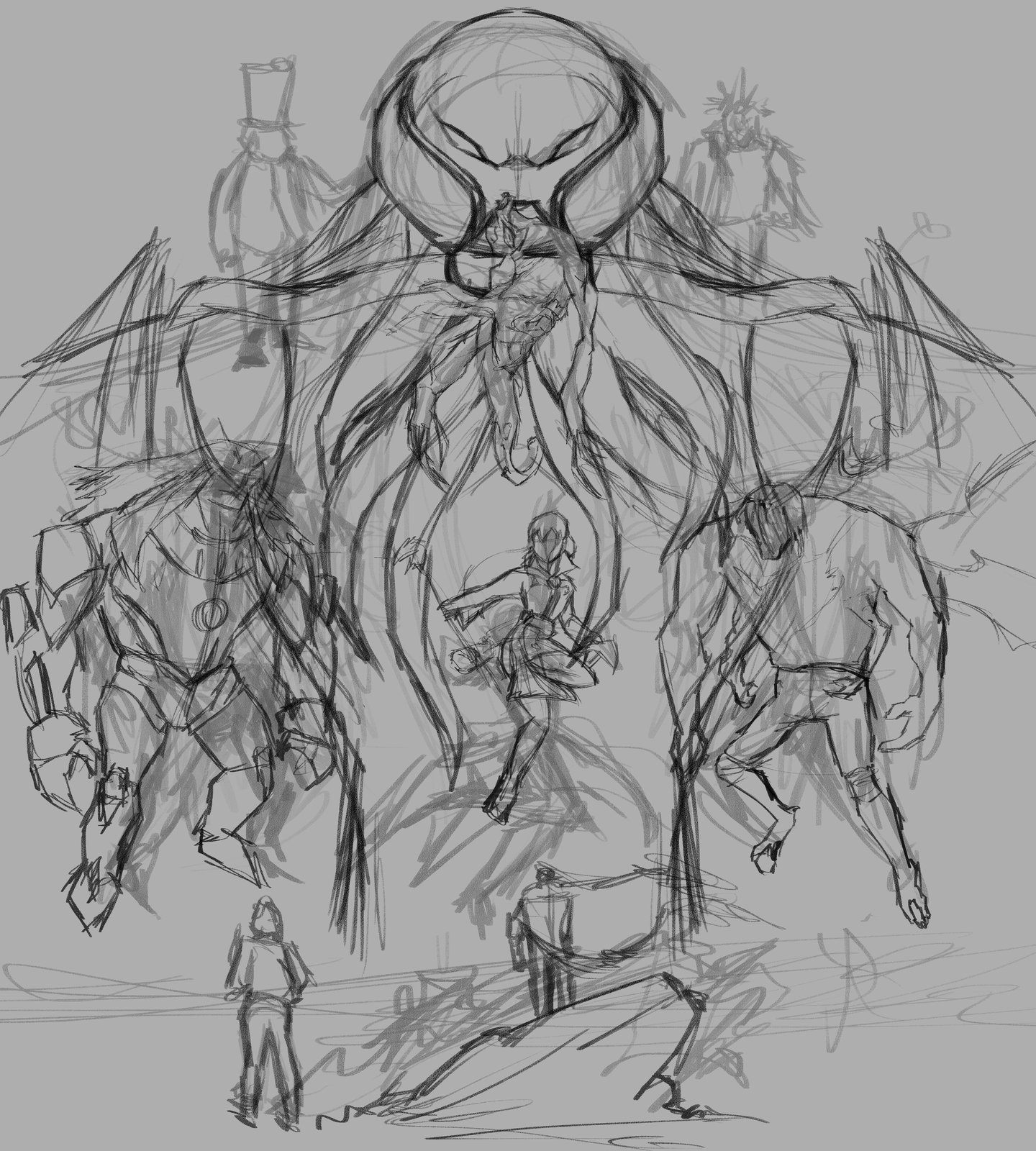 Illustration 1 sketch process