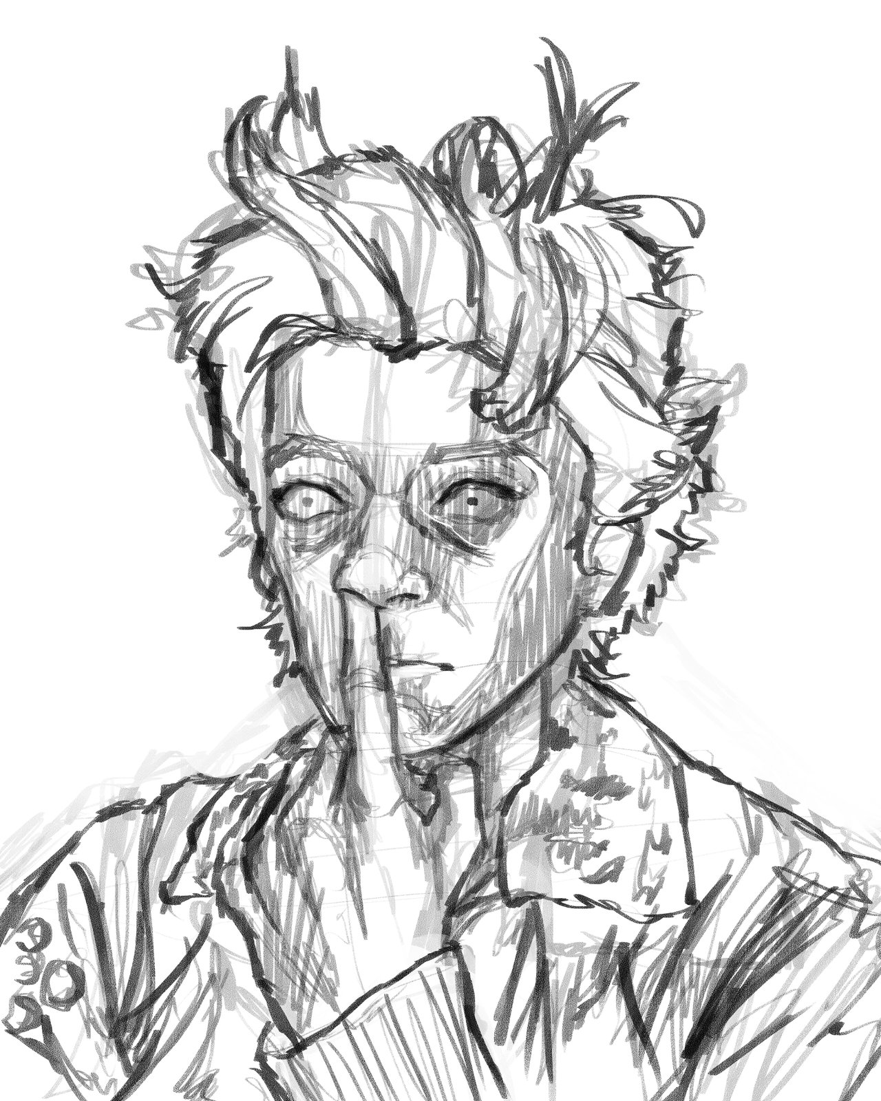 Illustration 2 sketch process