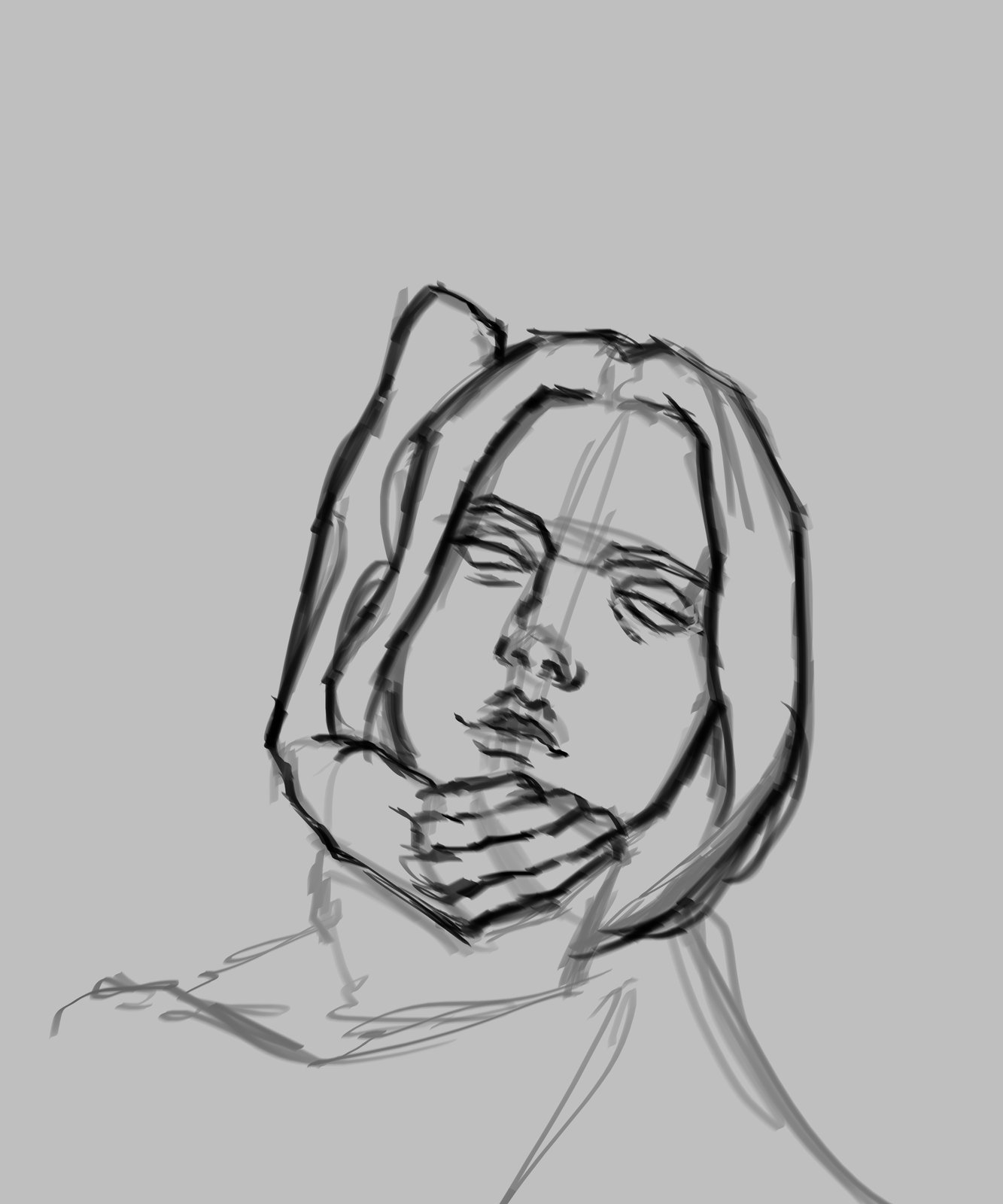 Illustration 17 sketch process